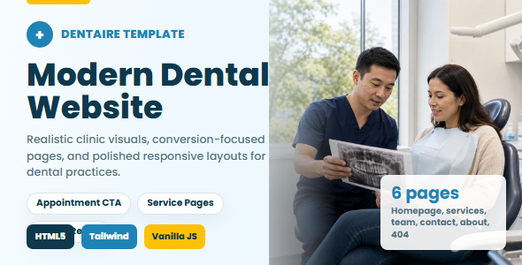 Dentaire Dental Clinic Website Template