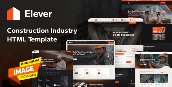 Elever - 建筑 HTML 模板 preview 1